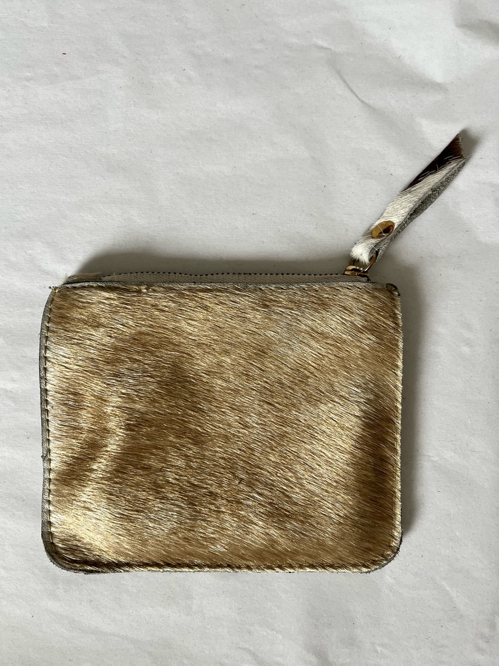 Haircalf Zip Wallet in Light Brown used